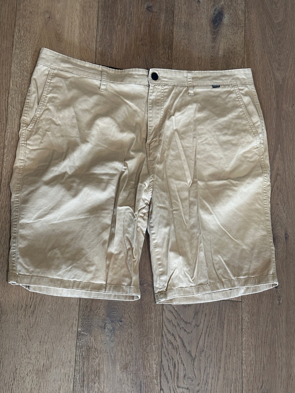 Hurley Men's Tan Flat Front Shorts